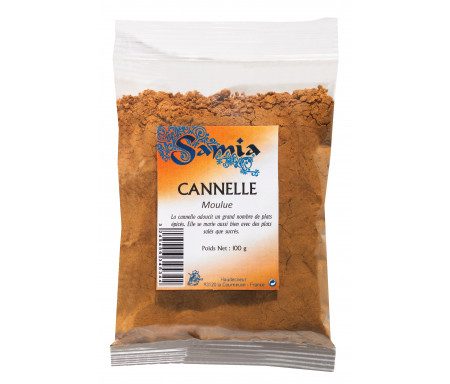 Cannelle en poudre / moulu en Sachet de 100gr - SAMIA