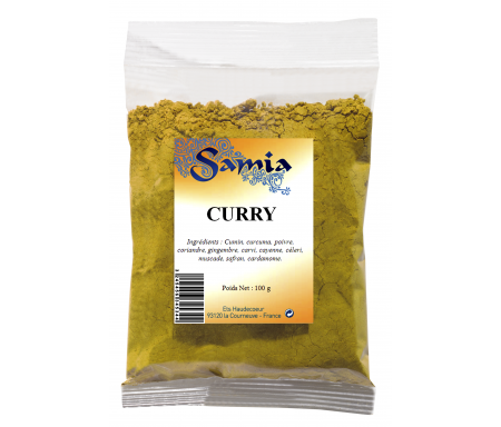 Curry en poudre / moulu en Sachet de 100gr - SAMIA