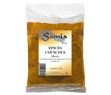 Épices pour Couscous en poudre / moulu en Sachet de 100gr - SAMIA