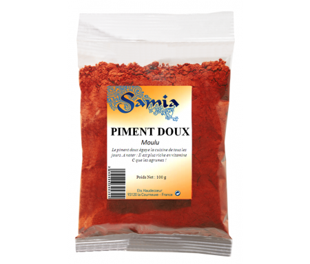 Piment doux brillant en Sachet de 100gr - SAMIA