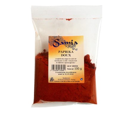 Paprika en poudre / moulu en Sachet de 100gr - SAMIA