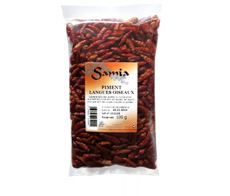 Piment "Langue d'oiseau" en Sachet de 50gr - SAMIA