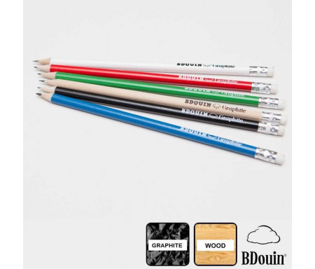 Pack de 6 crayons en bois 'Graphite Edition'