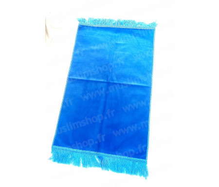 Tapis de Prière pour Enfant uni - Coloris Bleu ciel - Format 87x48cm
