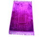 Grand tapis épais antidérapant avec motif Arabesque - Mauve