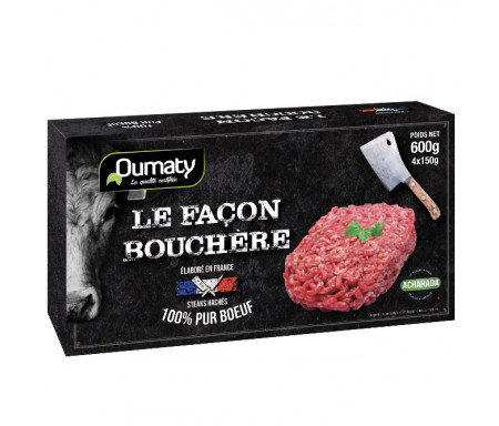La Façon Bouchère (steak hachée) Halal certifié Achahada 600g (4x150g) - Oumaty