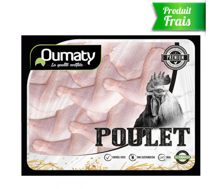 Ailes de Poulet Halal certifié Achahada de Qualité supérieure - Barquette de 4kg (surgelé) - Oumaty