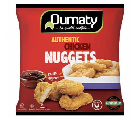 Chicken Nuggets Pâte Beignet Halal certifié Achahada - Sachet 800gr (surgelé) - Oumaty