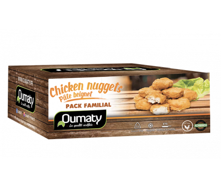 Chicken Nuggets Pâte Beignet Halal certifié Achahada - Sachet 800gr (surgelé) - Oumaty