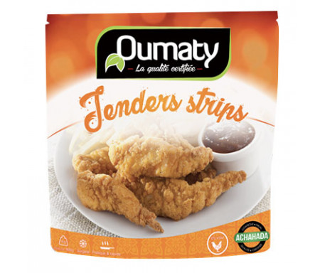 Tenders Strips au Poulet Halal certifié Achahada - Sachet 800gr (surgelé) - Oumaty