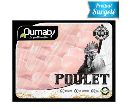 Filet de Poulet Halal certifié Achahada de Qualité supérieure - Sachet de 2.5kg (surgelé) - Oumaty