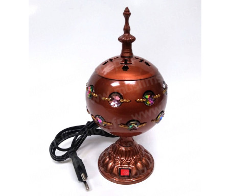 Modifier : Brûleur d'encens / encensoir électrique en forme de Boule avec Perles en métal bronze