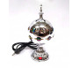 Brûleur d'encens / encensoir électrique en forme de Boule avec Perles en métal bronze