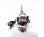 Brûleur d'encens / encensoir électrique en forme de Boule avec Perles en métal bronze