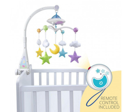 Mobile Bébé Coranique lumineux « Lune & Etoiles » avec Télécommandé (Mobile Moon & Stars)