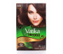 Henné Noir pour Coloration des Cheveux "Natural Brown" sans Ammoniaque (6 sachets x 10gr) - Vatika