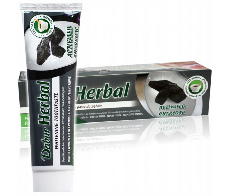 Dentifrice au Charbon actif Herbal sans Fluor - 155gr