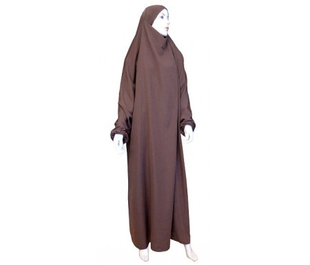 Jilbab Al-Haramayn une (1) pièce - Couleur Marron