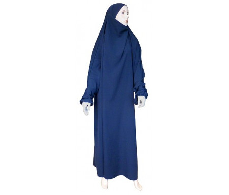 Jilbab Al-Haramayn une (1) pièce - Couleur bleue Marine