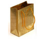 Petit sac cadeau brillant Doré - 14,5 x 12 cm