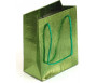 Petit sac cadeau brillant Vert - 14,5 x 12 cm