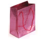 Petit sac cadeau brillant Rose - 14,5 x 12 cm