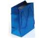 Petit sac cadeau brillant Bleu - 14,5 x 12 cm