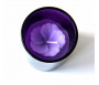 Bougie parfumée sous forme de fleur de couleur violet/mauve en couleur