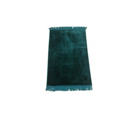 Tapis de Prière Velours Luxe couleur unie - Vert