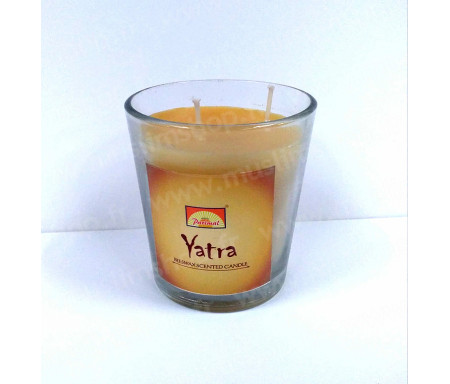 Encens bougie parfumée à la cire d'abeille Yatra 100% naturel