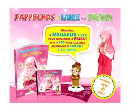 Pack "J'apprends à faire ma Prière" pour fille (Livre + CD + Tapis)