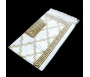 Tapis velours opalescent couleur Or - Motif central "Kaaba"