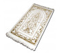 Tapis velours opalescent couleur Or - Motif central "arabesques"