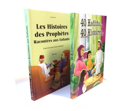  Pack Histoire : 40 Hadiths... 40 Histoires... + Les Histoires des Prophètes Racontés aux Enfants (2 livres cartonnés en édition de luxe)