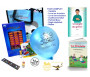 Pack Cadeau Petit Musulman : Tablette - Livres de prière et d'invocations - Bonbons Halal - Parfum Musc - Ballon Règle alphabet (Spécial garçons)