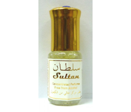  Parfum concentré sans alcool Musc d'Or "Sultan" (3 ml) - Pour hommes