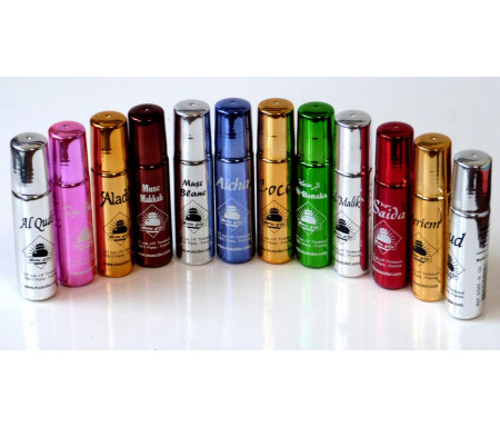 Pack découverte de 12 parfums différents de la marque Musc d'Or - Edition de Luxe (12 x 8 ml)
