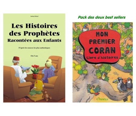 Pack deux livres de référence (à partir de 5 ans) : Mon Premier Coran + Les Histoires des Prophètes Racontées aux Enfants