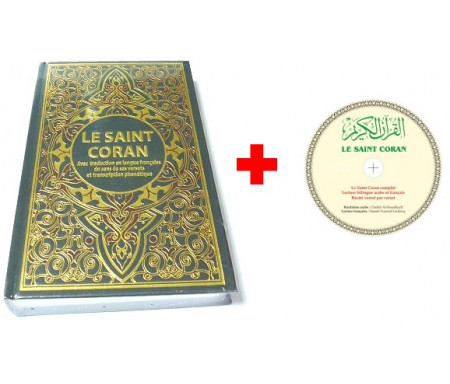  Pack Livre + CD MP3 : Le Saint Coran avec traduction en langue française du sens de ses versets et transcription phonétique