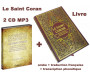  Pack Livre + Double CD MP3 (arabe / français) : Le Saint Coran avec traduction en langue française du sens de ses versets et transcription phonétique