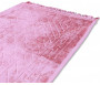 Tapis de Prière épais antidérapant et ultra-doux - Grande taille (80 x 120 cm) unis avec incrustations Arcade finition Luxe - Rose