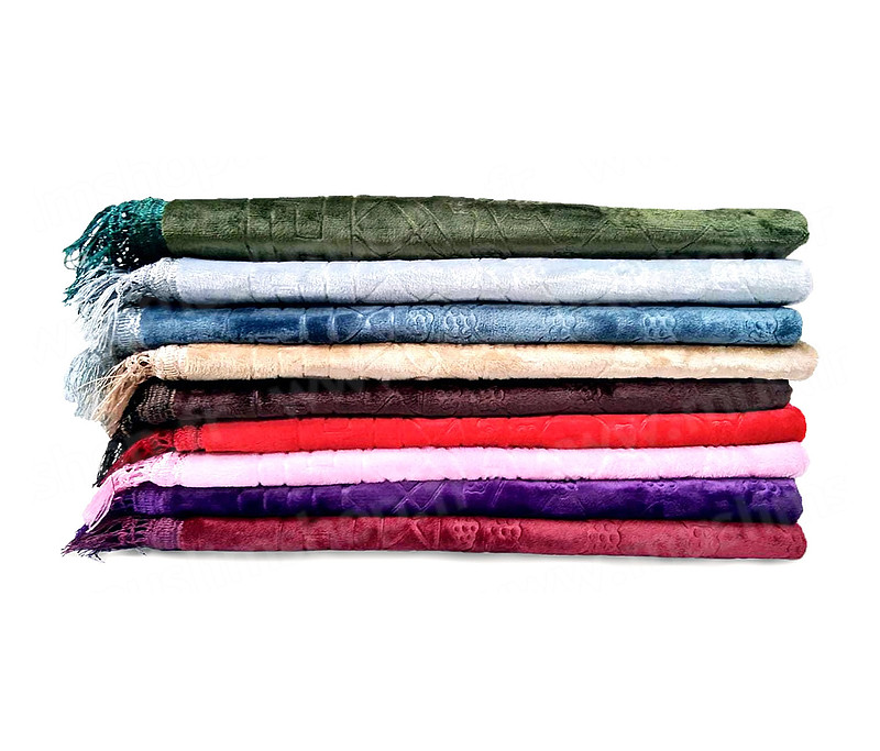 Tapis de prière épais sans motif - doux - coloris variés - Muslim Paradise