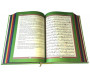 Le Noble Coran avec pages en couleur Arc-en-ciel (Rainbow) - Bilingue (français/arabe) - Couverture Daim de couleur noire