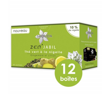 Thé vert Zen'Jabil à la Nigelle, Gingembre et Citron