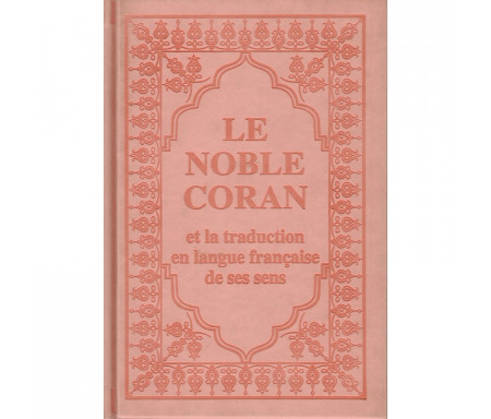 Traduction des Sens du Saint Coran-Arabe et Francais couleur Rose