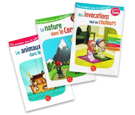 Pack 3 livres Graines de foi - Les Animaux dans le Coran - Mes Invocations tout en couleurs - La Nature dans le Coran