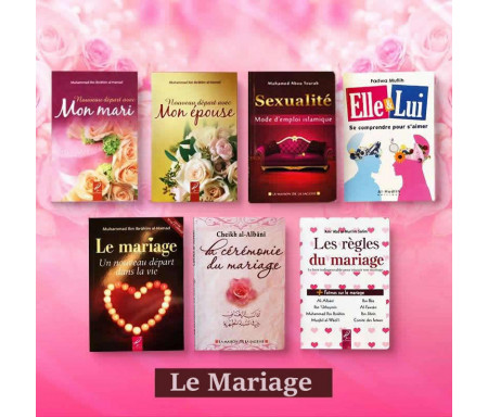 Pack de 7 Livres sur Le Mariage un Nouveau Départ