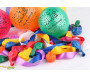 Pack de 10 ballons Aïd Moubarak multicolores (étoiles)