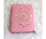 Le Saint Coran en langue arabe avec fermeture Zip - Grand format (14 x 20 cm) - Couleur rose clair