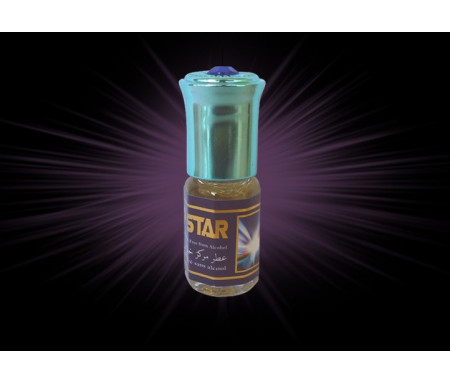  Parfum concentré sans alcool Musc d'Or "Top Star" (3 ml) - Pour hommes